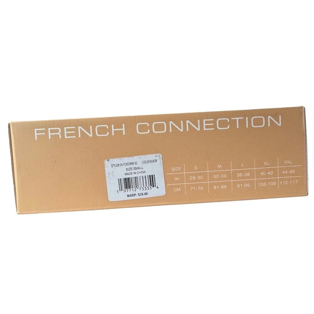 French Connection Boxer‎ Brief Men S Black Grey New 4-Pack Luxe Modal Stretch
